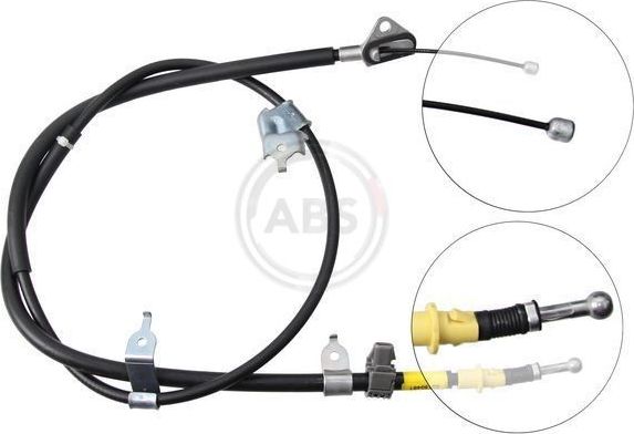 Трос ручника (тросик ручного тормоза) ABS задний правый для Toyota Yaris II 2005-2012. Артикул K16538