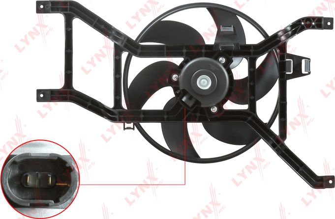 Вентилятор радиатора двигателя LYNXauto. Артикул RF-1516