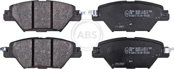 Тормозные колодки ABS. Артикул 35244