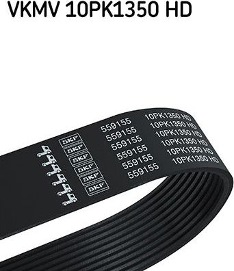 Приводной ремень поликлиновой SKF. Артикул VKMV 10PK1350 HD