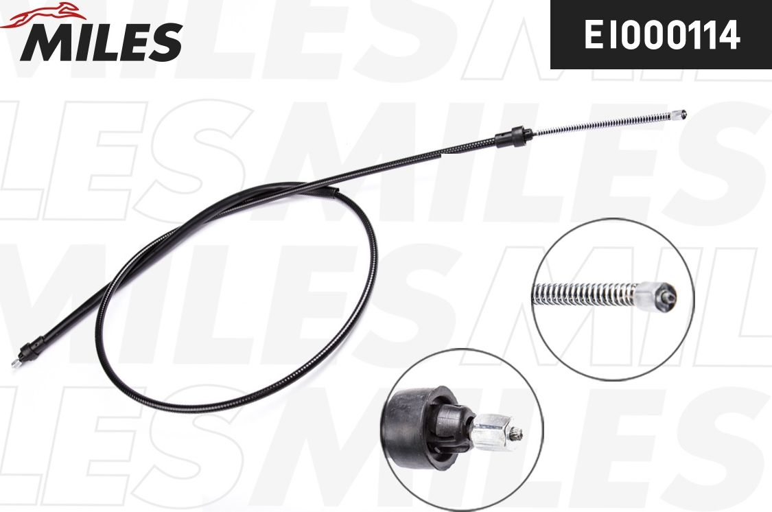 Трос ручника (тросик ручного тормоза) Miles. Артикул EI000114