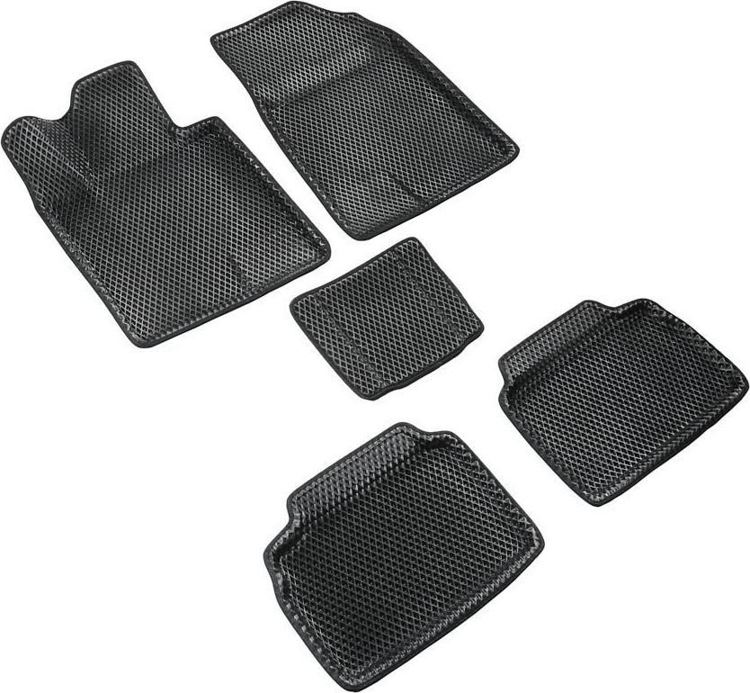 Коврики Seintex 3D EVA ромб для салона Changan UNI-V 2022-2026 ЧЕРНЫЕ. Артикул 317237