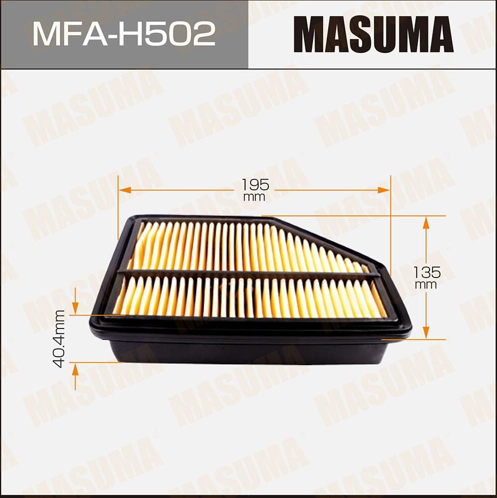 Воздушный фильтр Masuma. Артикул MFA-H502