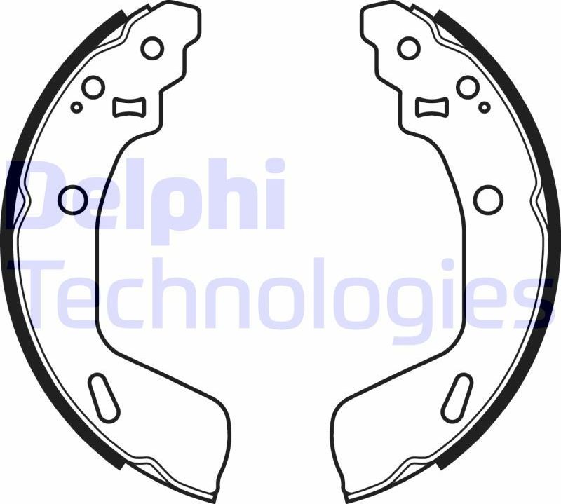 Тормозные колодки Delphi. Артикул LS2073
