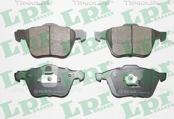 Тормозные колодки LPR передние для Volvo S80 I 1998-2006. Артикул 05P1286