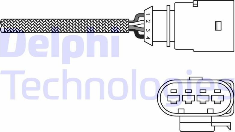 Лямбда-зонд (кислородный датчик) Delphi. Артикул ES20289-12B1