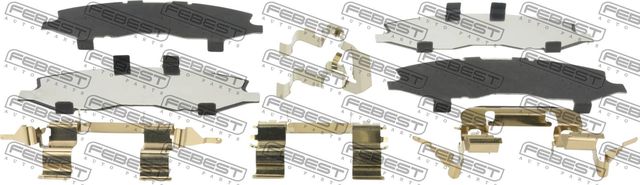 МОНТАЖНЫЙ КОМПЛЕКТ ДЛЯ ДИСКОВЫХ КОЛОДОК, ШТ Febest. Артикул 0203-Z50F