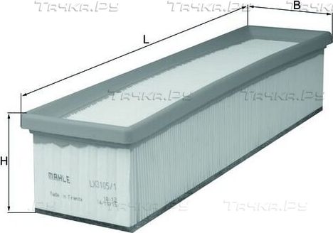 Воздушный фильтр Mahle. Артикул LX 3105/1