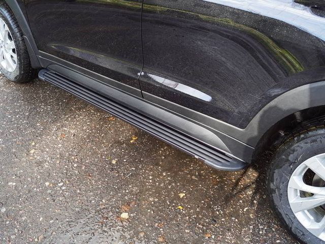 Пороги алюминиевые ТСС Slim Line Black 1720 мм для Hyundai Tucson III рестайлинг 2018-2021. Артикул HYUNTUC18-33B