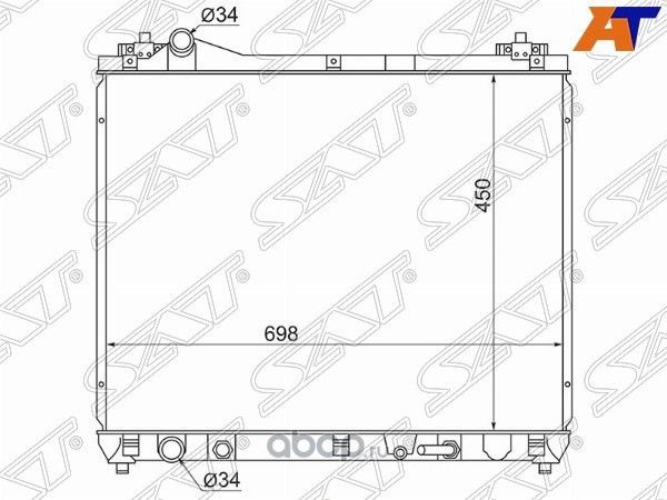 Радиатор SUZUKI ESCUDOGRAND VITARACHEVROLET TRAC (SAT). Артикул SK0006J20A