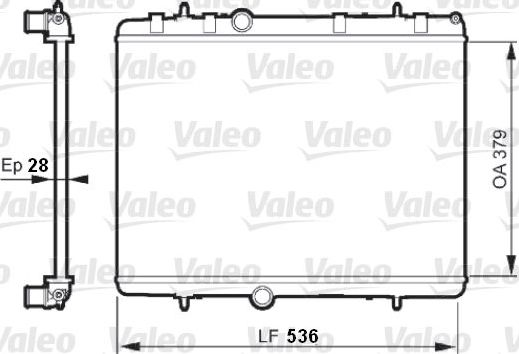 Радиатор охлаждения двигателя Valeo. Артикул 735608