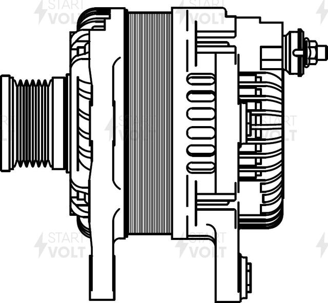 Генератор StartVOLT для Nissan Juke I 2010-2019. Артикул LG 1420