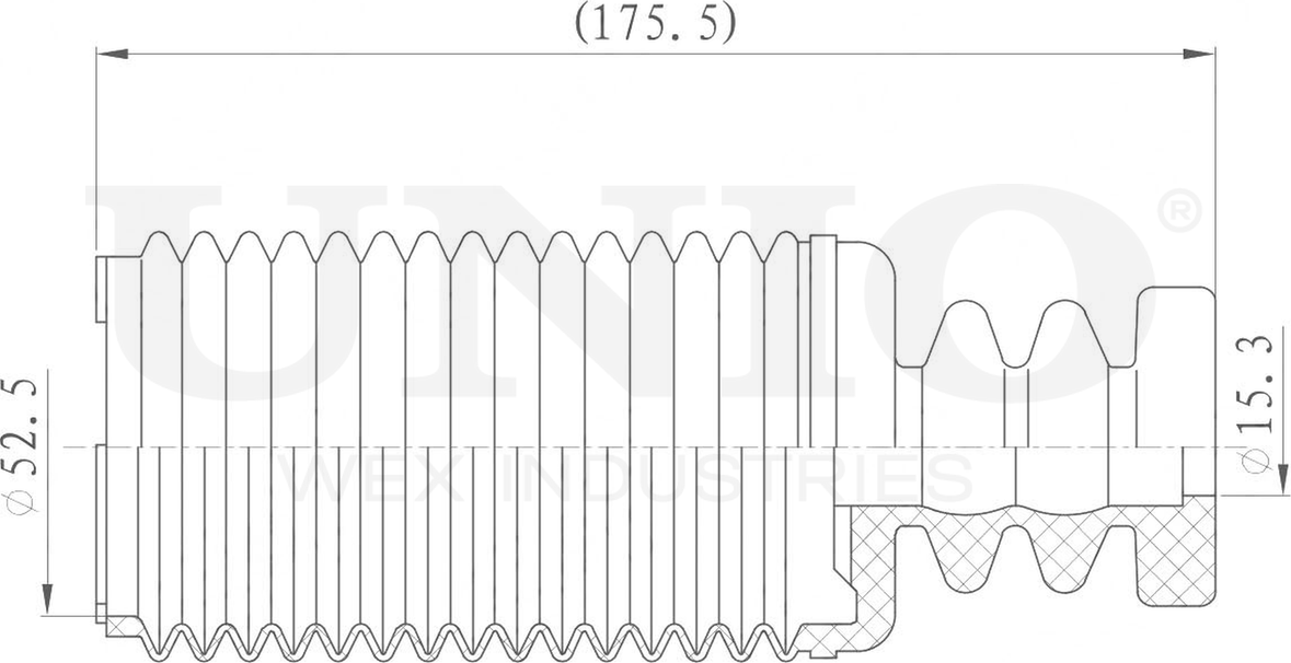 Пыльник амортизатора (Unio). Артикул DUC-10001
