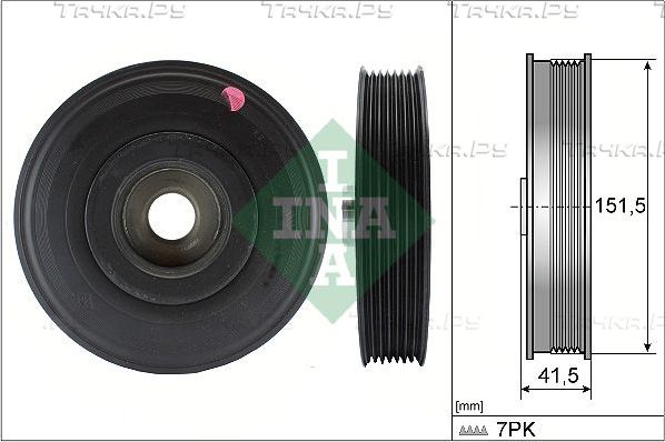 Шкив коленвала Ina для Renault Megane II 2002-2009. Артикул 544 0088 10