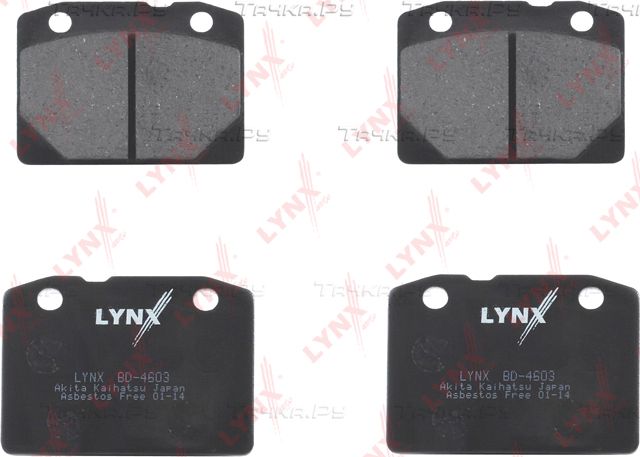 Тормозные колодки LYNXauto передние для ВАЗ 2107 1983-2012. Артикул BD-4603