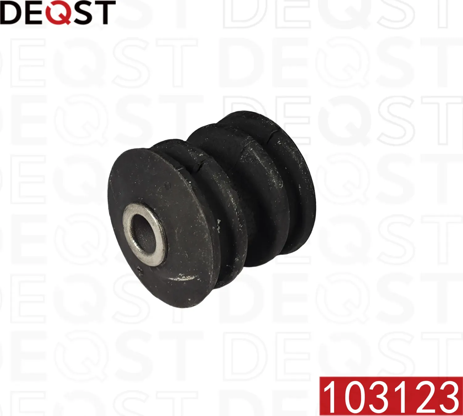 Сайлентблок задней продольной тги NISSAN PRIMERA01-07/X-TRAIL 00-07/BLUEBIRD 91- (Deqst). Артикул 103123
