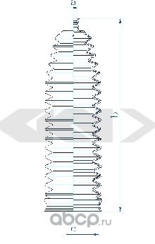 Пыльник, рулевое управление (GKN). Артикул 84135