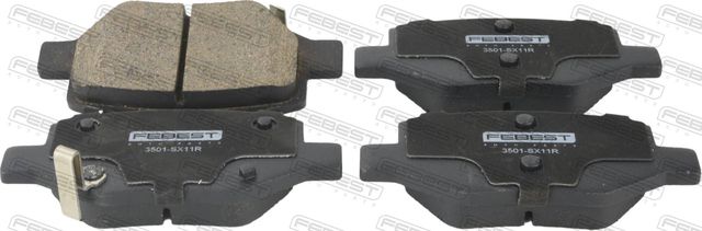 Тормозные колодки Febest задние для Geely Coolray I 2020-2026. Артикул 3501-SX11R