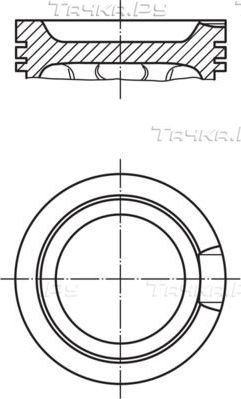 Поршень Mahle для Audi A4 III (B7) 2002-2009. Артикул 033 16 01