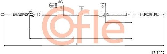Трос ручника (тросик ручного тормоза) Cofle. Артикул 92.17.1427