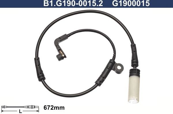 Датчик износа тормозных колодок  Galfer. Артикул B1.G190-0015.2