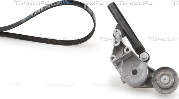 Приводной ремень поликлиновой с роликами (комплект) Gates Micro-V® для SEAT Toledo II 1999-2004. Артикул K016PK905