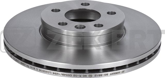 Тормозной диск Zekkert передний для Ford Galaxy I 2001-2006. Артикул BS-5612