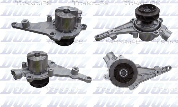 Помпа (водяной насос) Dolz для Skoda Octavia A8 2019-2026. Артикул A268E