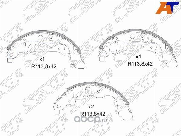 Колодки тормозные зад RENAULT DUSTERKAPTURDOKKER (SAT). Артикул ST6001549705
