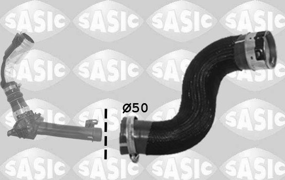 Патрубок интеркулера Sasic нижний для Renault Fluence I 2010-2017. Артикул 3334018