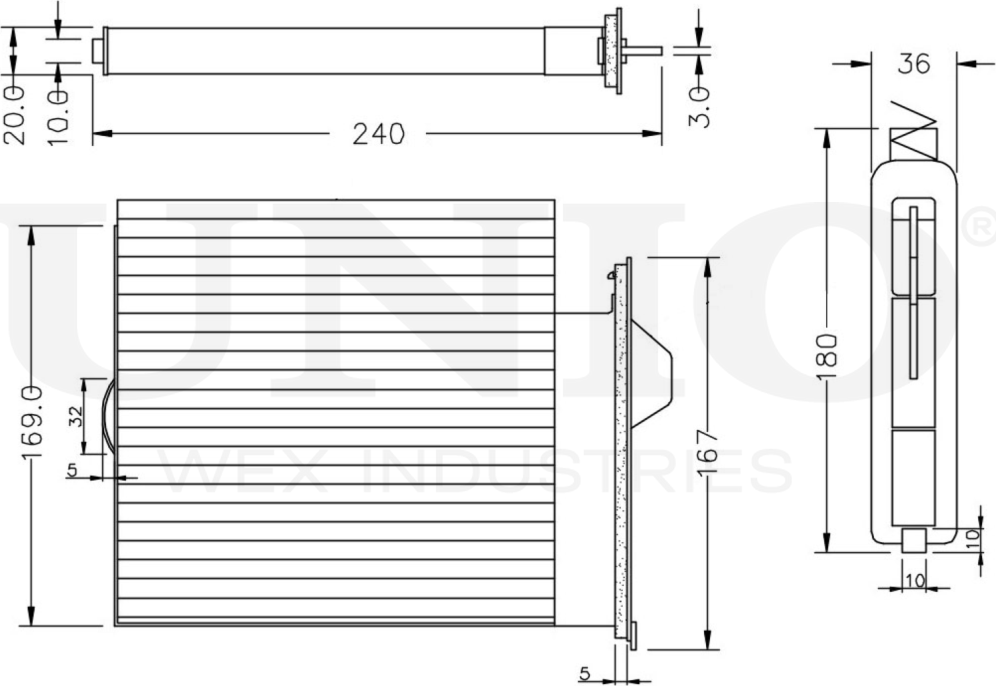 Фильтр салона (Unio). Артикул FLT-40030