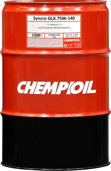 75W-140 Syncro GLX GL-5 LS 60л (синт. транс. масло) (Chempioil). Артикул CH880660