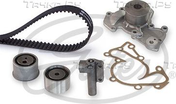 Помпа (водяной насос) с комплектом ремня ГРМ Gates PowerGrip®. Артикул KP25555XS