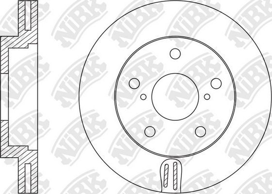 Тормозной диск NiBK. Артикул RN1587