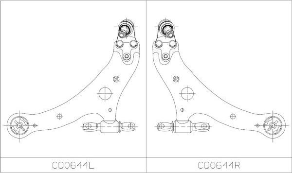 Поперечный рычаг передней подвески CTR (алюминий) правый для Toyota Camry 40 (V40, XV40) 2006-2014. Артикул CQ0644R