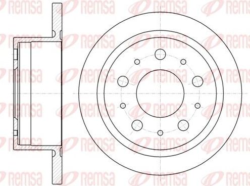 Тормозной диск Remsa. Артикул 61057.00