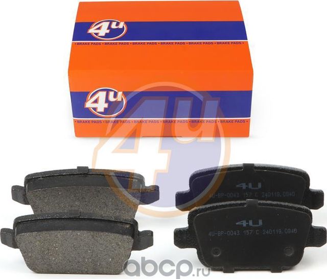 Колодки тормозные (4U). Артикул 4UBP0043
