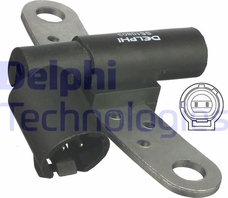 Датчик положения коленвала Delphi для Renault Sandero II 2014-2026. Артикул SS10803