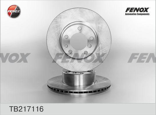 Тормозной диск Fenox. Артикул TB217116