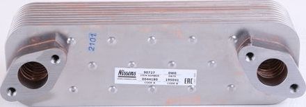 Радиатор масляный (маслоохладитель) для двигателя Nissens (сталь). Артикул 90727