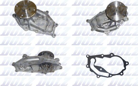 Помпа (водяной насос) Dolz для Nissan Cabstar F24M, F24W 2006-2013. Артикул R240
