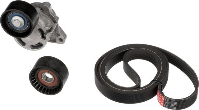 Приводной ремень поликлиновой с роликами (комплект) Gates Micro-V® для Renault Trafic II 2001-2014. Артикул K046PK1795