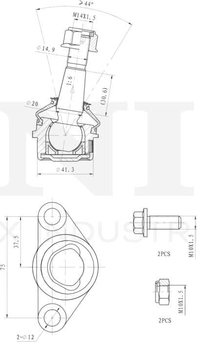 Опора шаровая (Unio). Артикул SSP-20139
