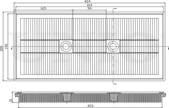Фильтр воздушный (Unio). Артикул FLT-10088