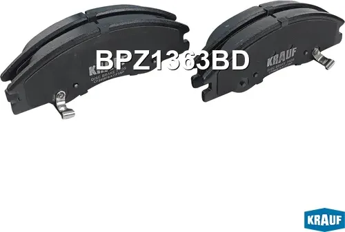 Колодки тормозные дисковые (Krauf). Артикул BPZ1363BD