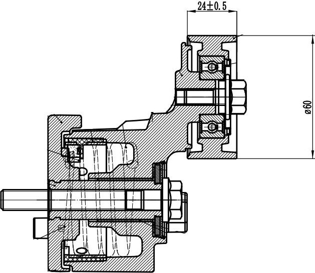 Натяжной ролик (натяжитель) приводного клинового зубчатого ремня Trialli. Артикул CM 5744