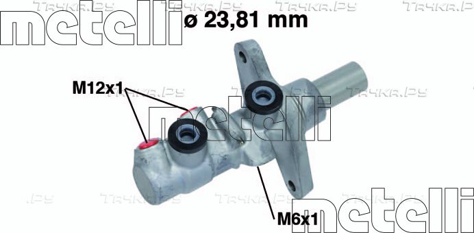 Тормозной цилиндр главный Metelli (алюминий) для SEAT Alhambra II 2010-2026. Артикул 05-0742