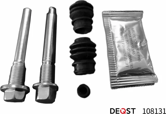 Комплект направляющих тормозного суппорта переднего (направляющая O 10 mm, суппо (Deqst). Артикул 108131