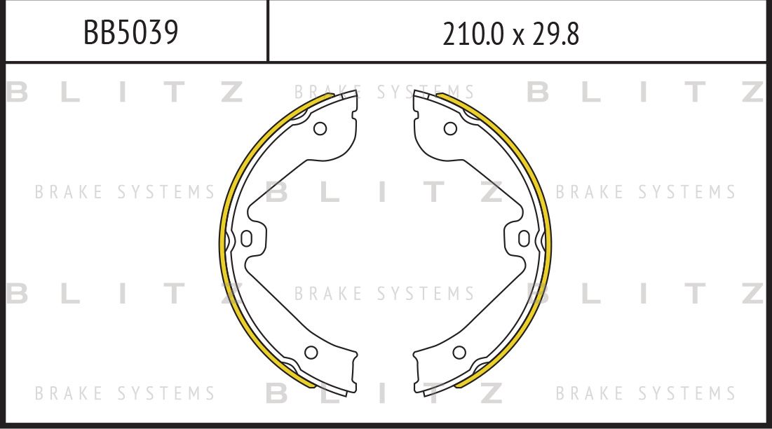 Колодки стояночного тормоза VAG/PORSCHE Q7/TOUAREG/CAYNNE 02 (Blitz). Артикул BB5039