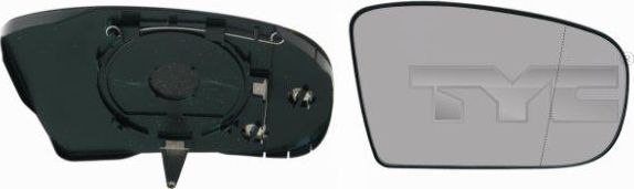 Зеркальное стекло бокового зеркала TYC правое для Mercedes-Benz S-Класс IV (W220) 1998-2006. Артикул 321-0065-1